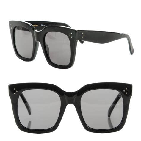 celine ce 41076 sunglasses 0807 black|WOMEN'S LUXURY BLACK SUNGLASSES .